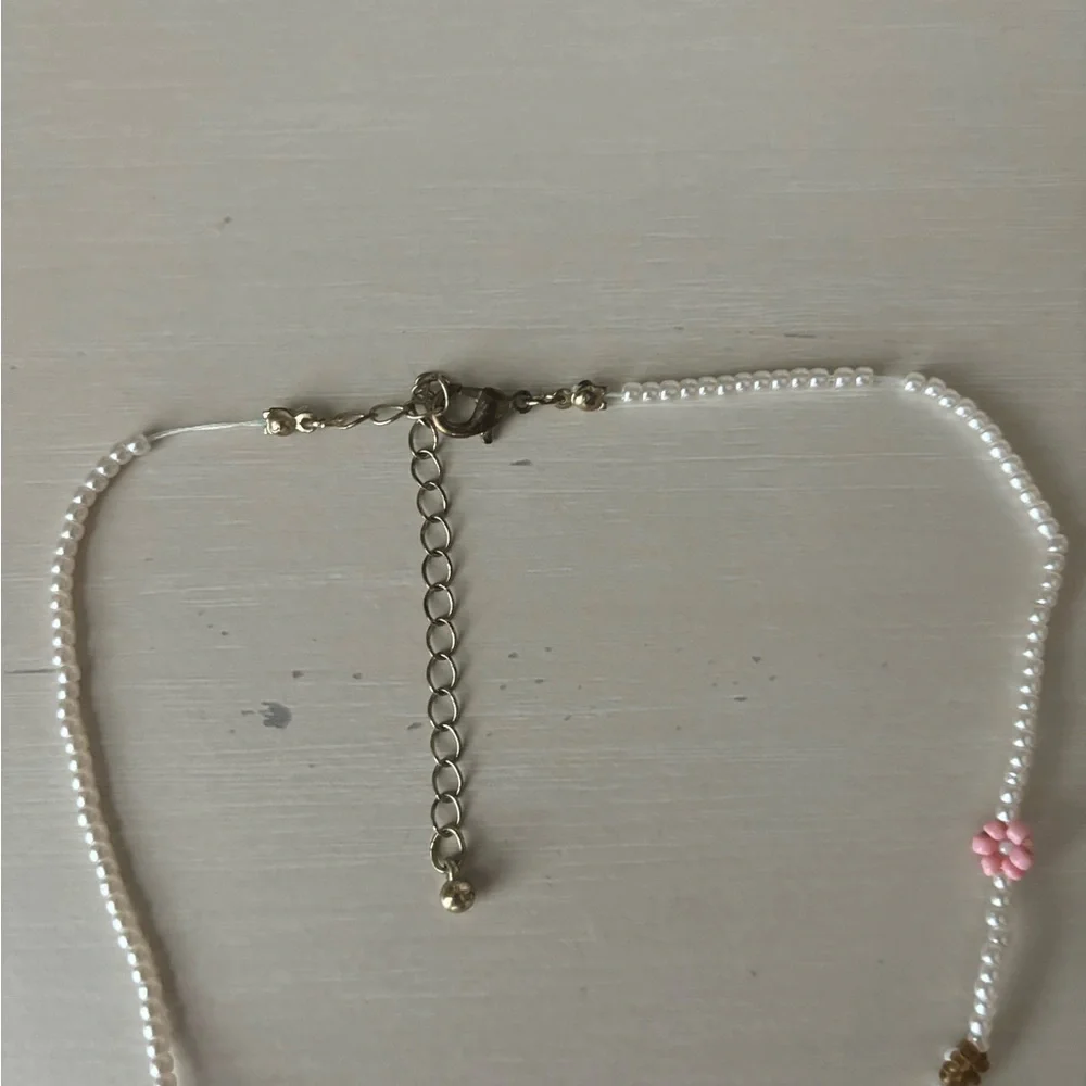 Madewell beaded multicolor flower bohemain necklace - Picture 3 of 3